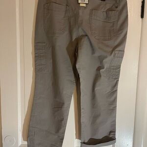 Eddie Bauer Womens Taupe Cargo Pants